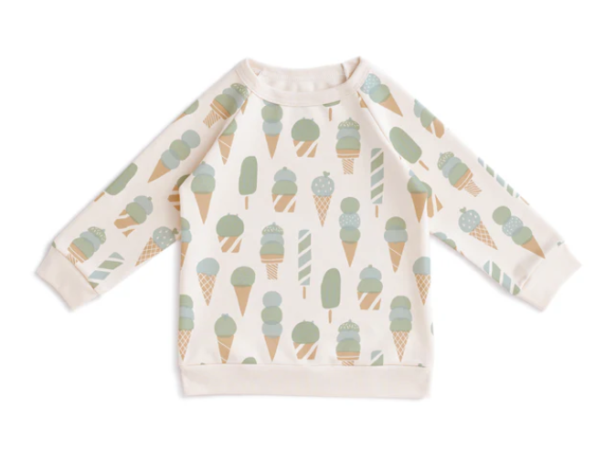 Kids Mint Ice Cream Sweatshirt