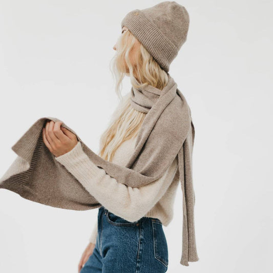 Cashmere Wrap & Beanie Set