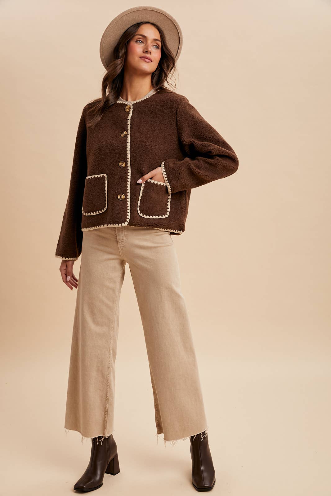 Mocha Sherpa Cardigan