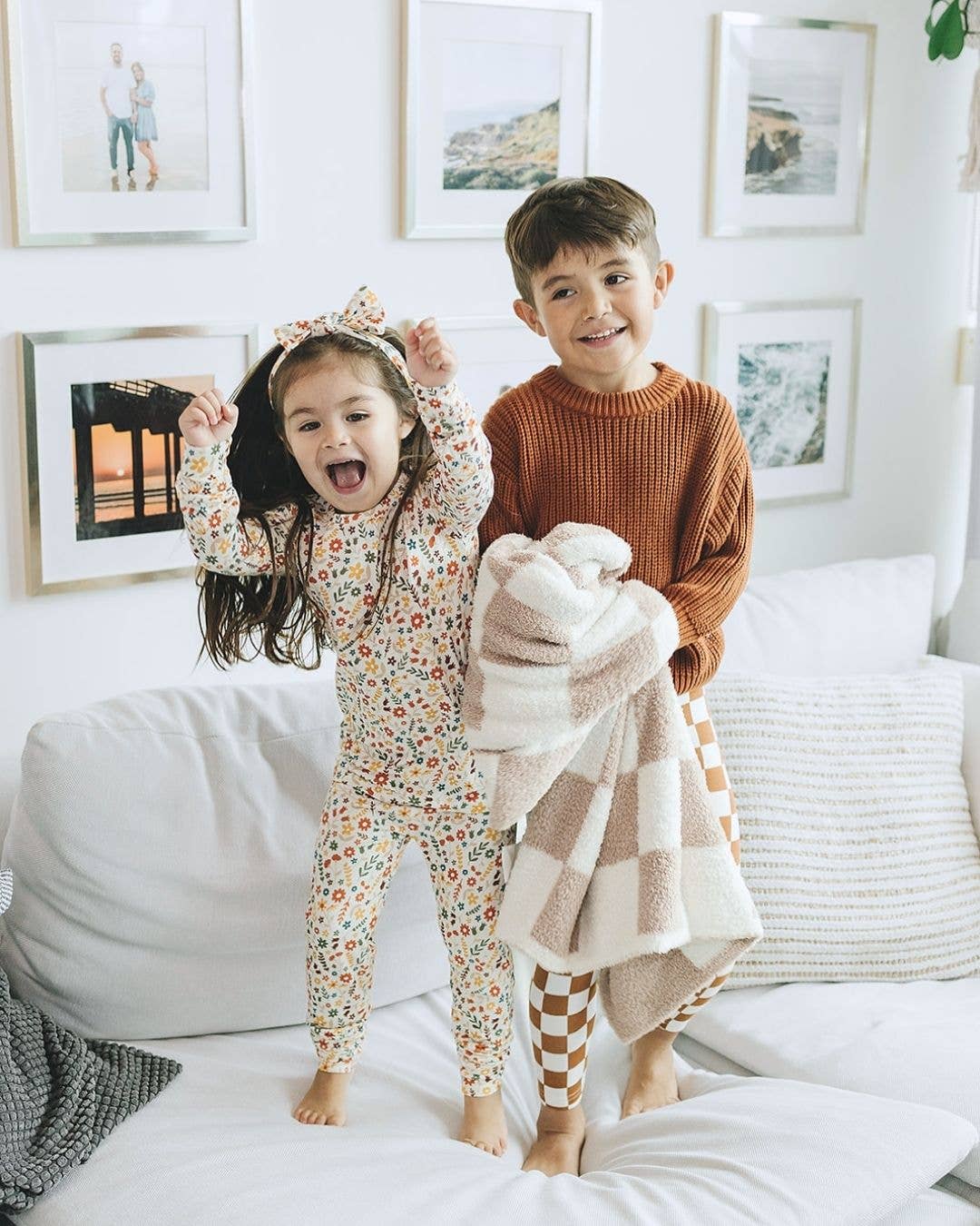 Kids Fall Flower Pajamas