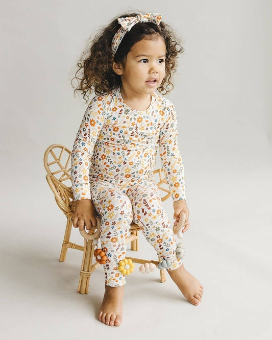 Kids Fall Flower Pajamas