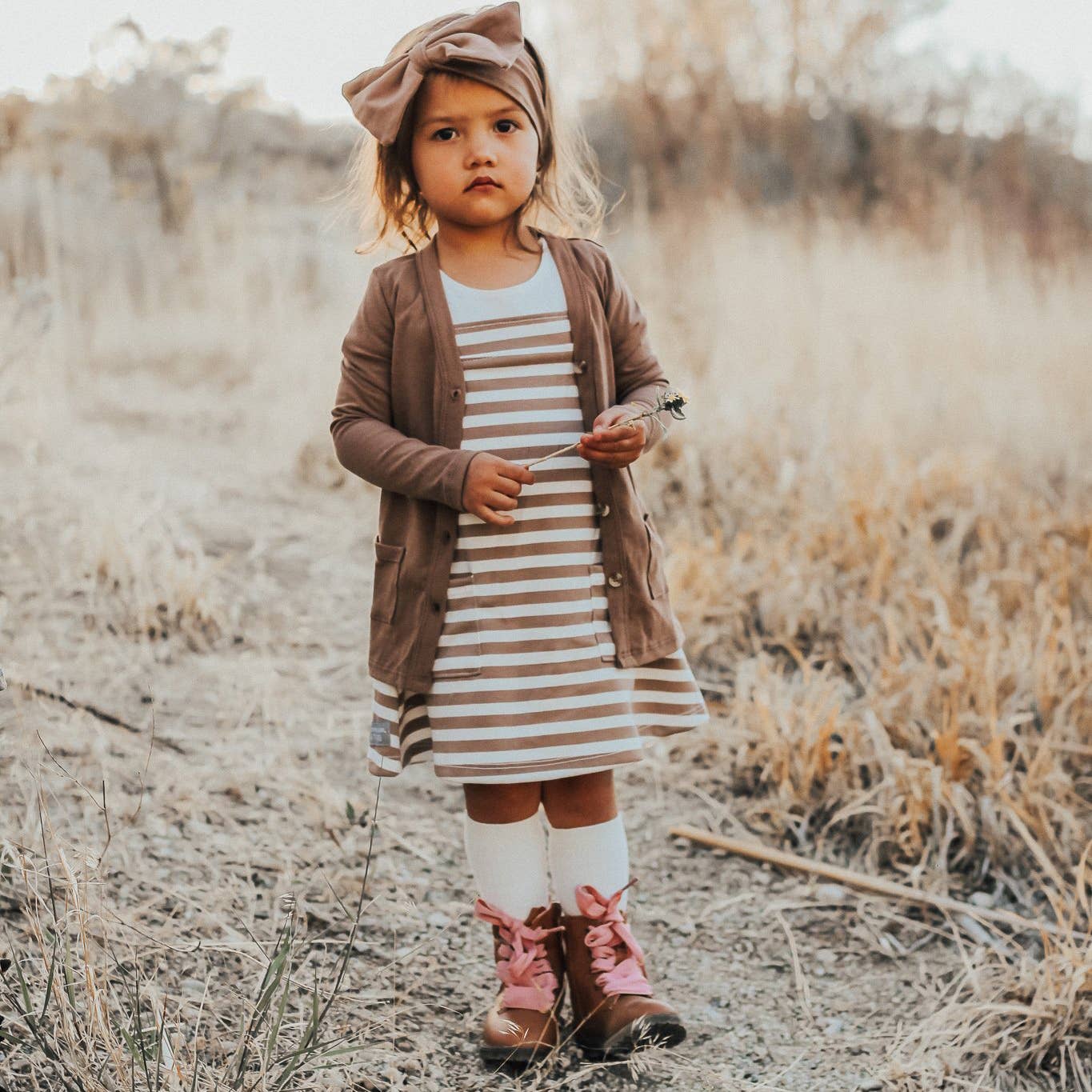 Kids Mocha Cardigan