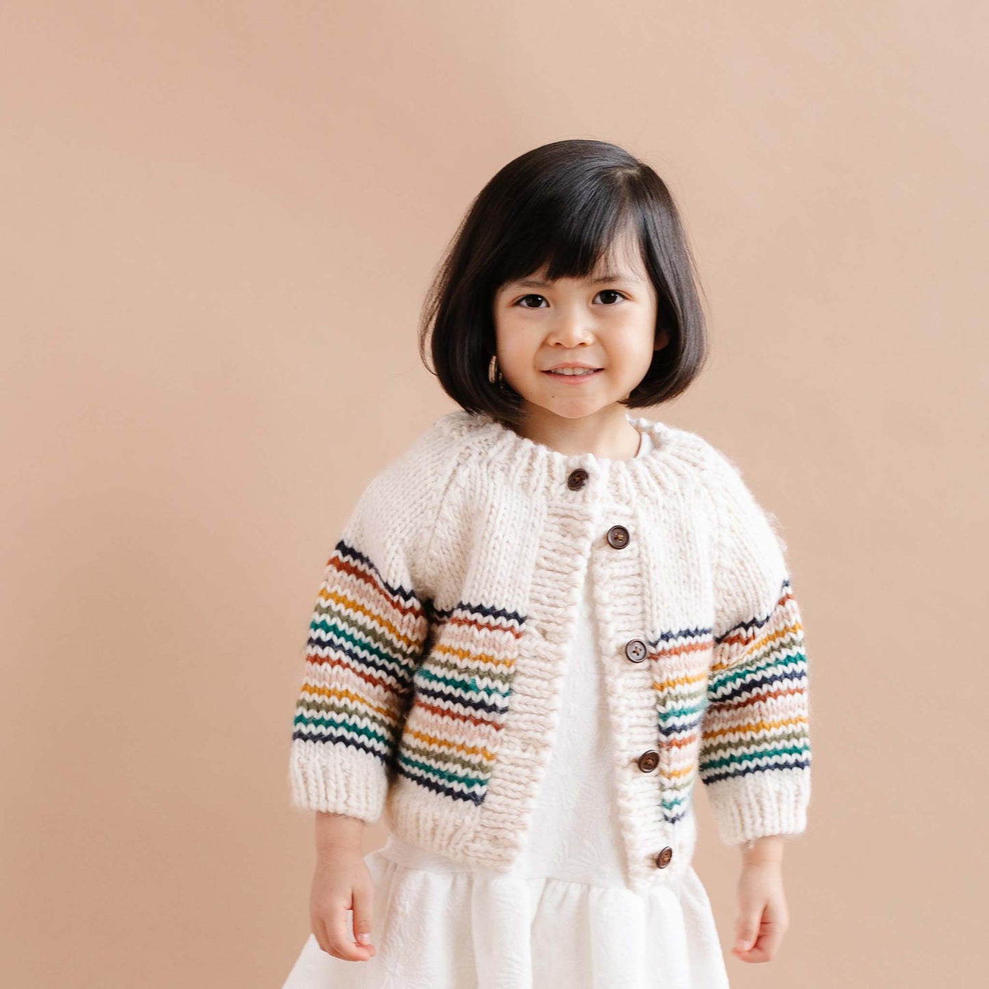 Kids Stripe Cardigan - Retro