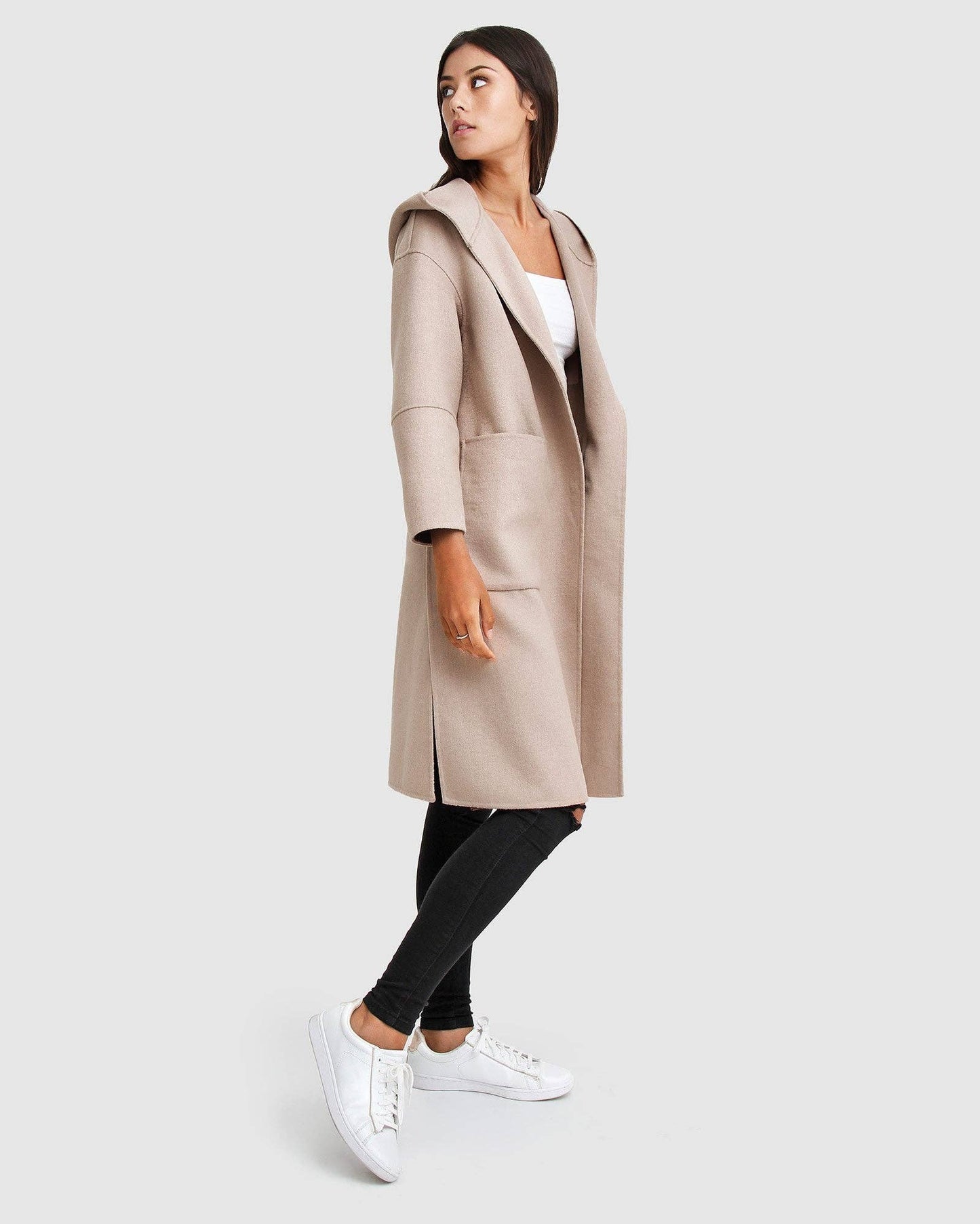 Australian Wool Coat - Sand