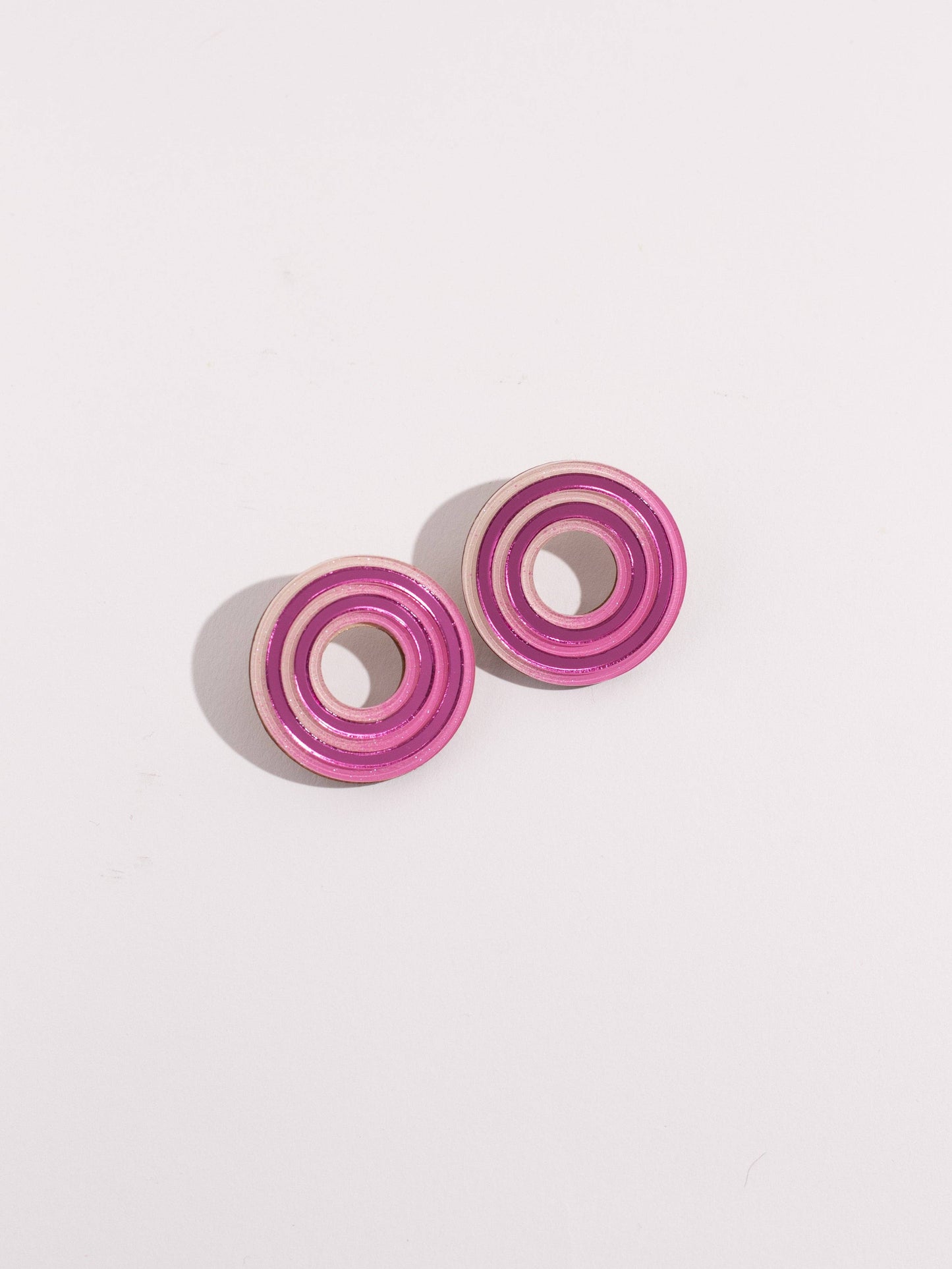 Pink Stud Earrings