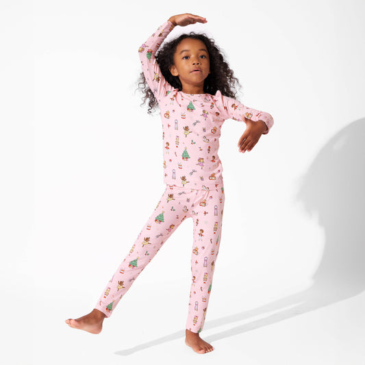 Kids Pink Nutcracker Pajamas