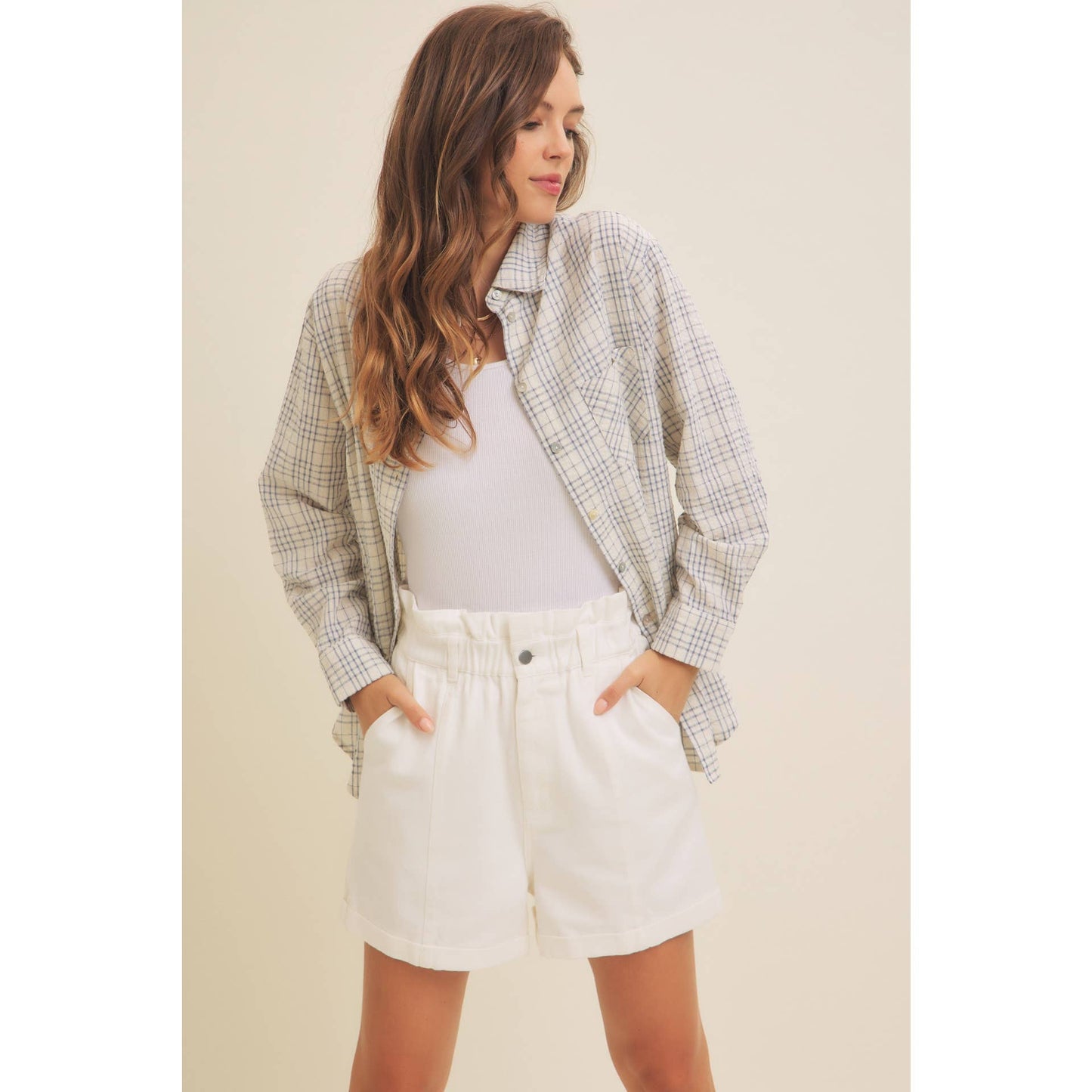 Blue Plaid Button Down