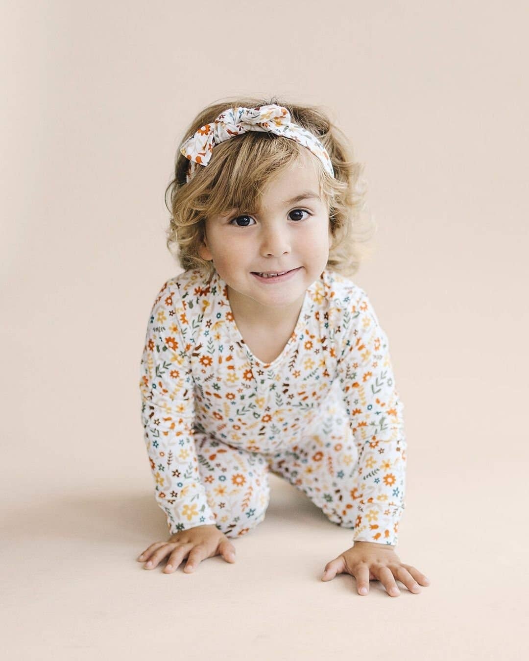 Kids Fall Flower Pajamas