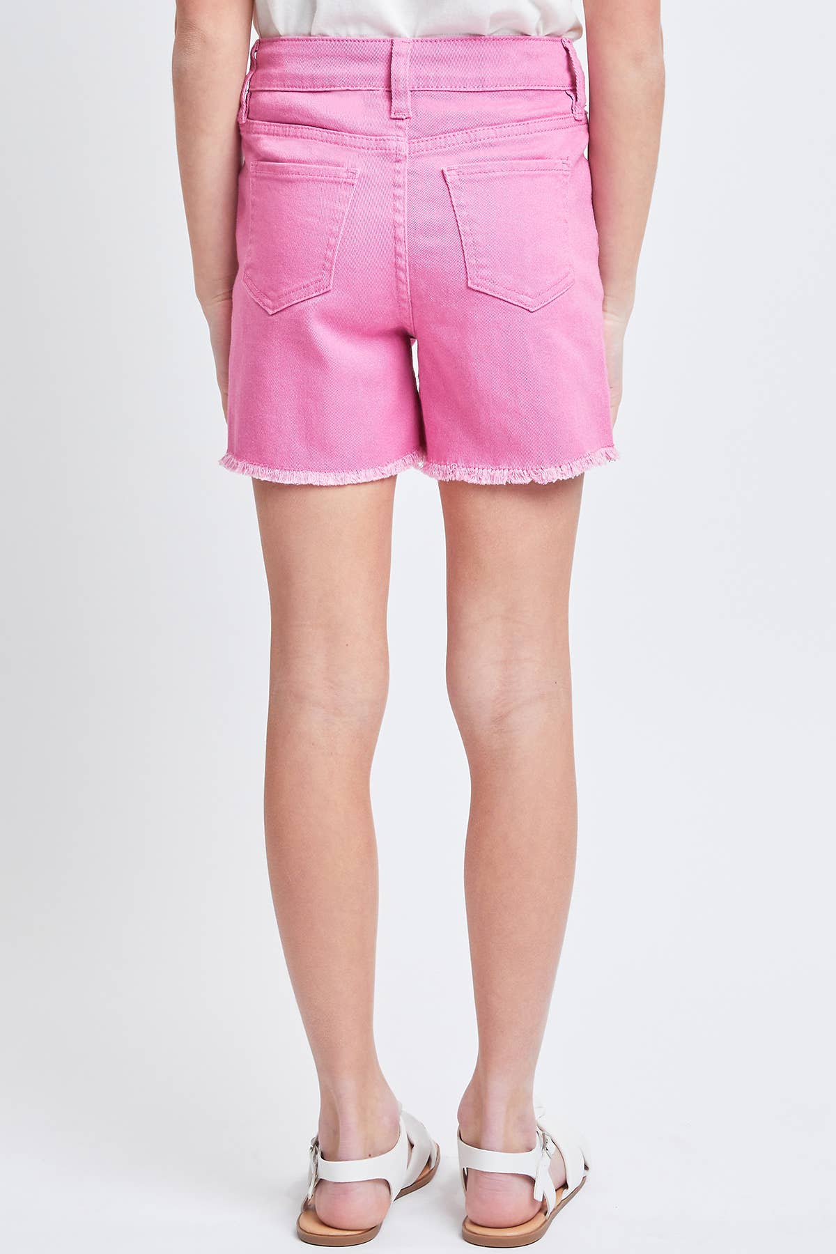 Kids Pink Denim Shorts