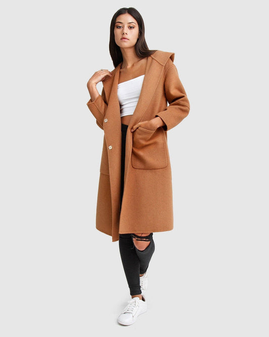 Australian Wool Coat - Camel