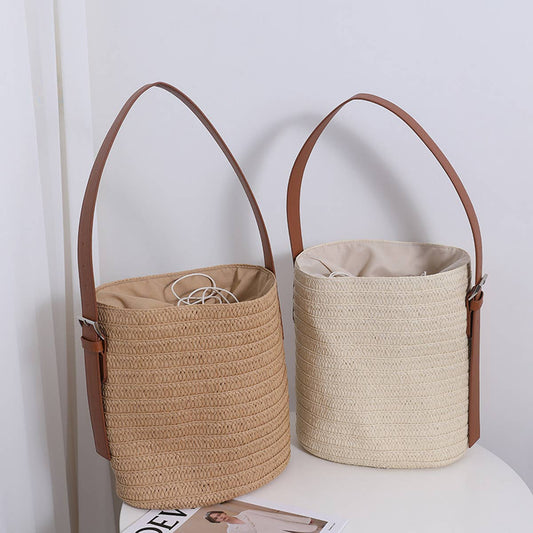 Woven Shoulder Beach Bag