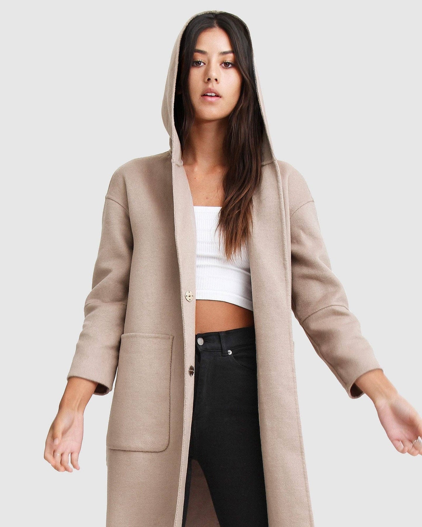 Australian Wool Coat - Sand