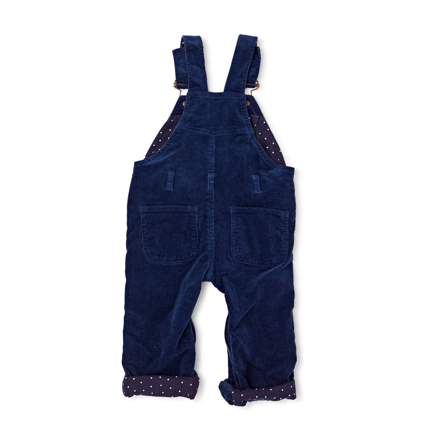 Kids Corduroy Dungarees - Navy