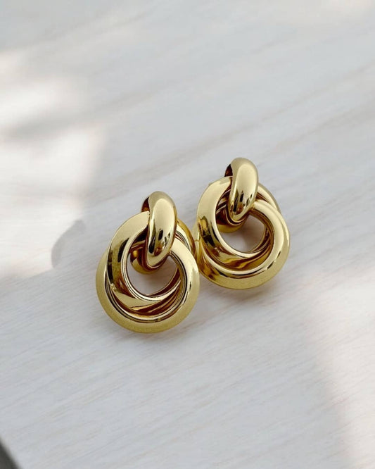Knot Gold Earrings