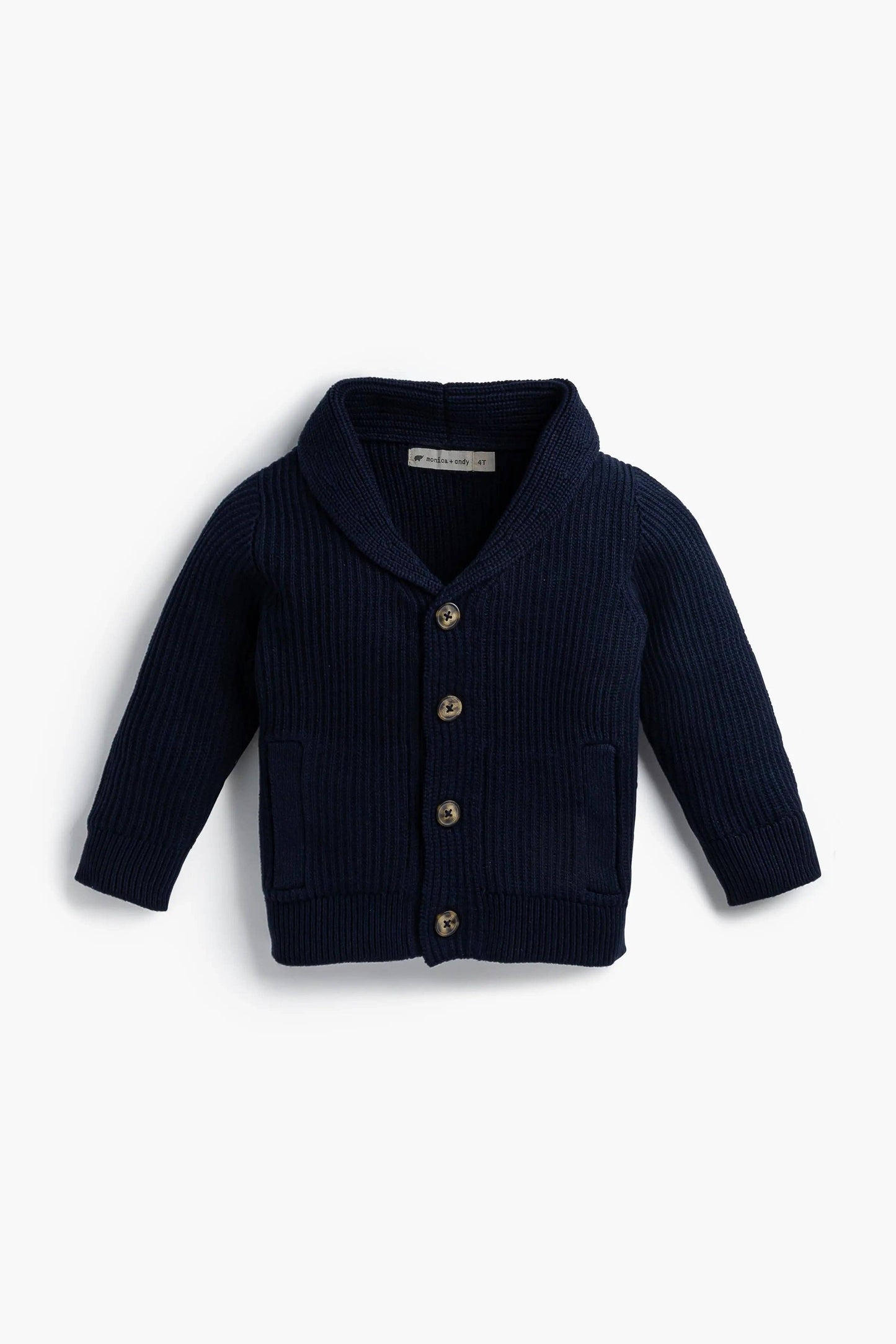Kids Collegiate Navy Cardigan
