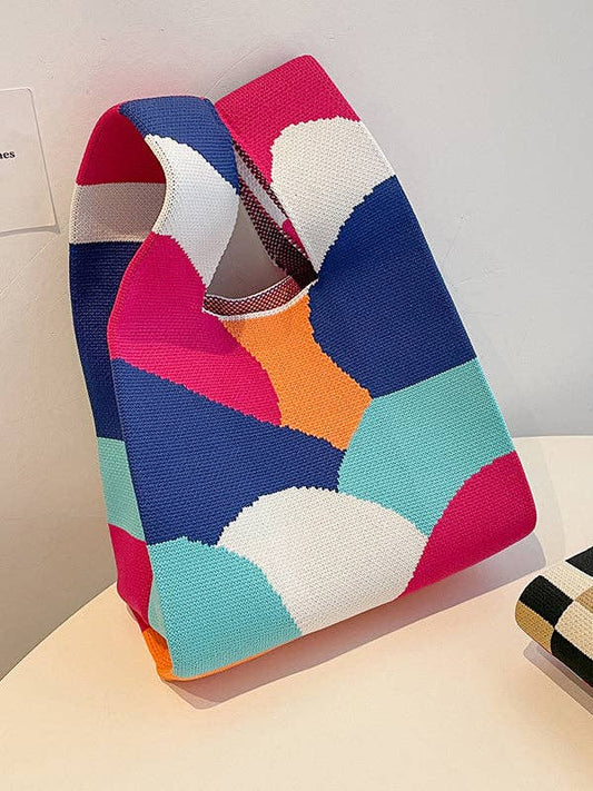 Colorful Knit Handbag