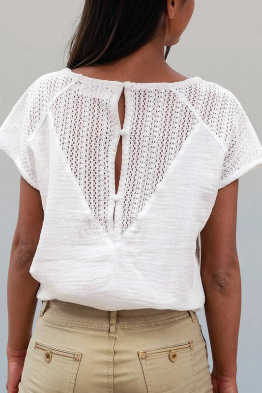 Textured Back Tee