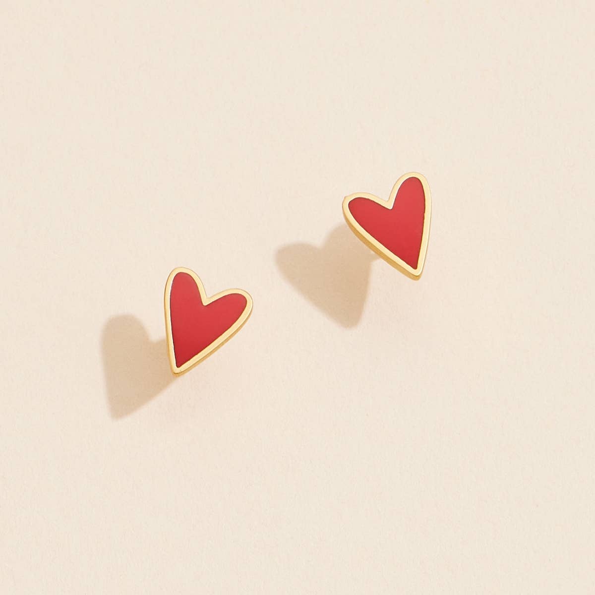 Heart Stud Earrings