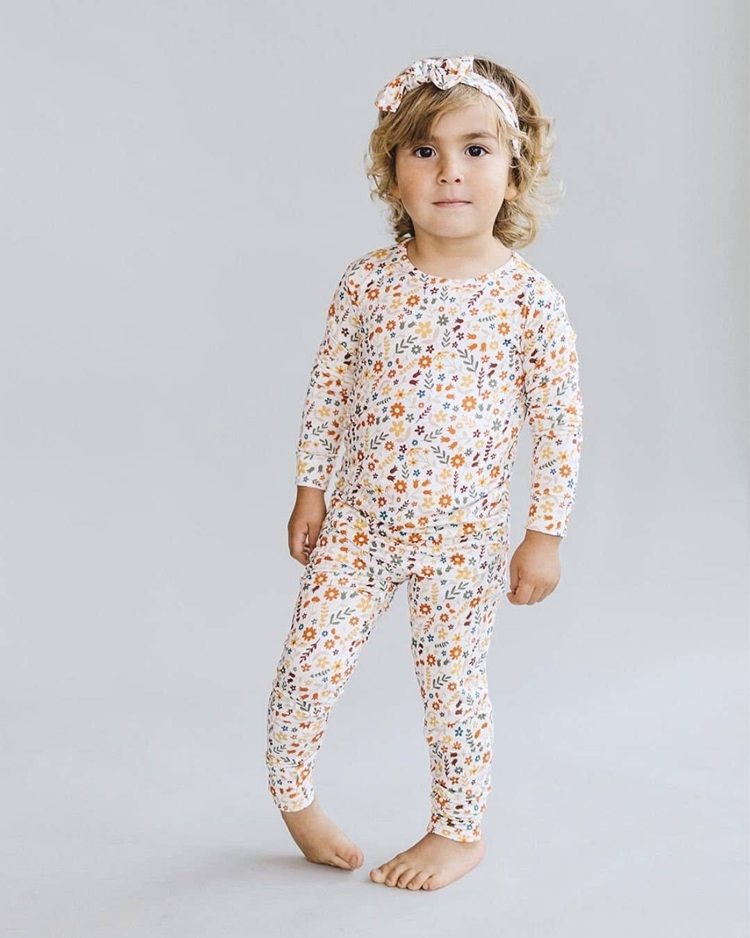 Kids Fall Flower Pajamas