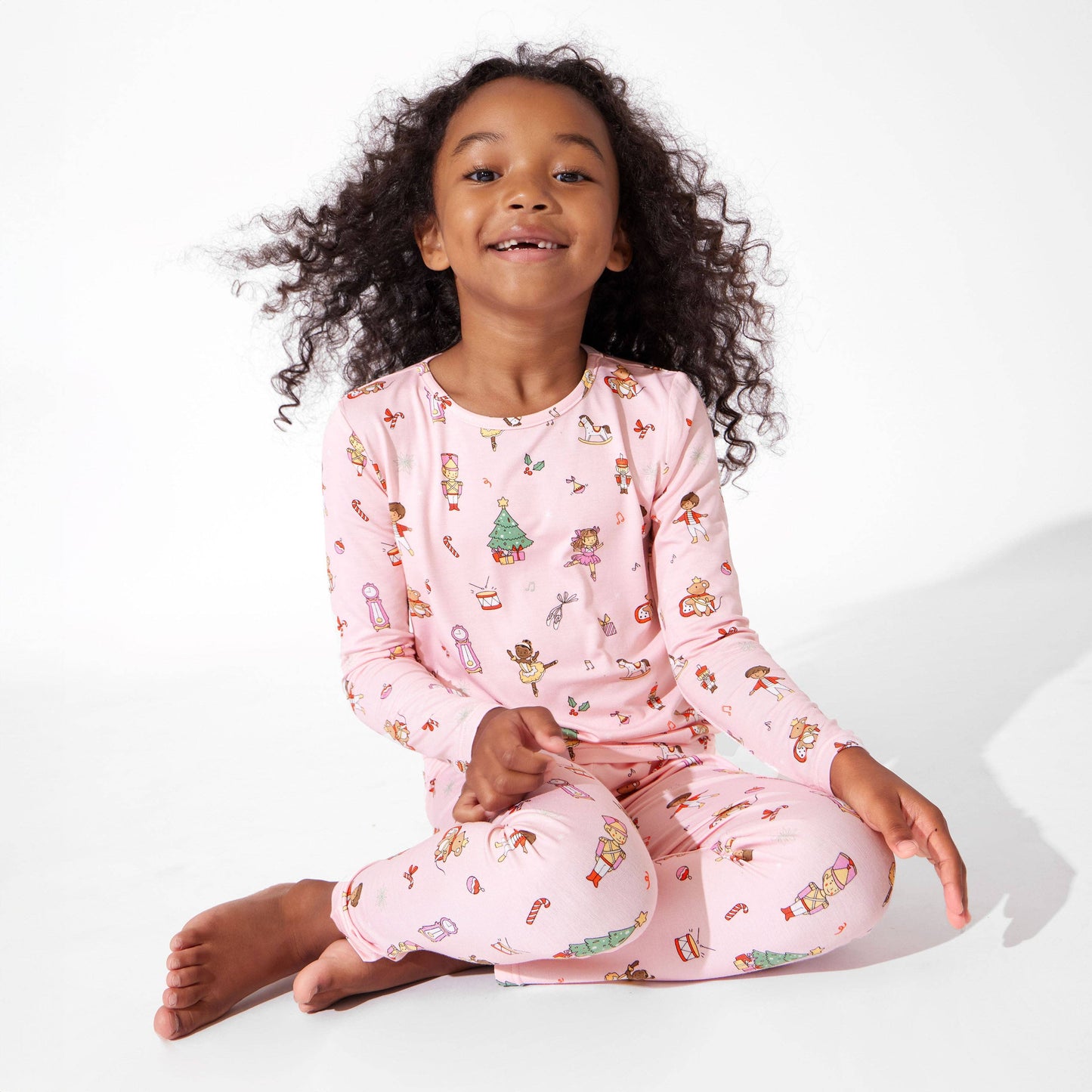 Kids Pink Nutcracker Pajamas