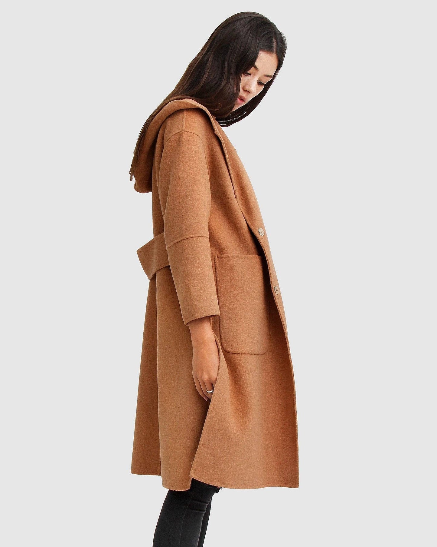 Australian Wool Coat - Camel