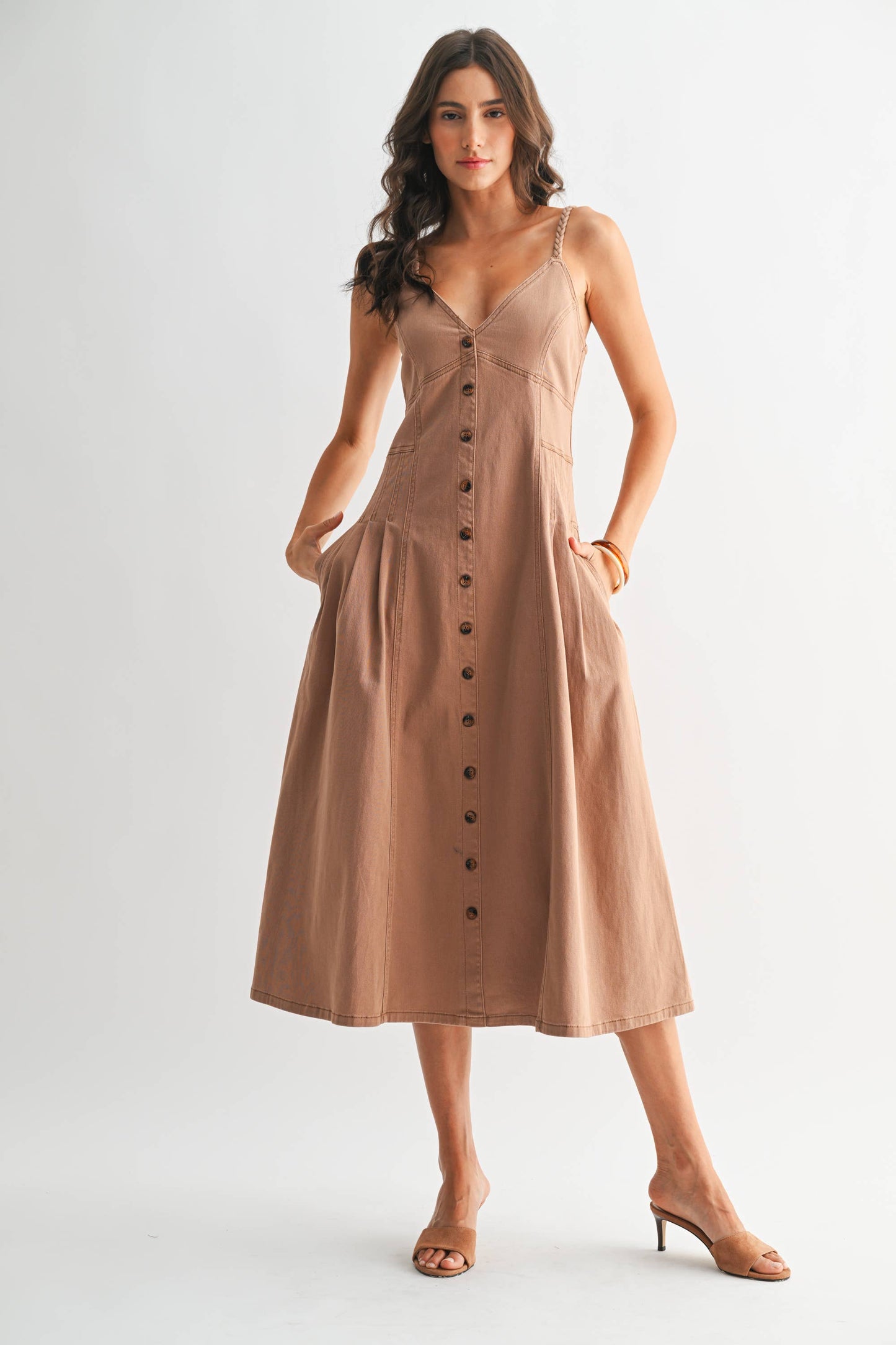 Mocha Denim Dress