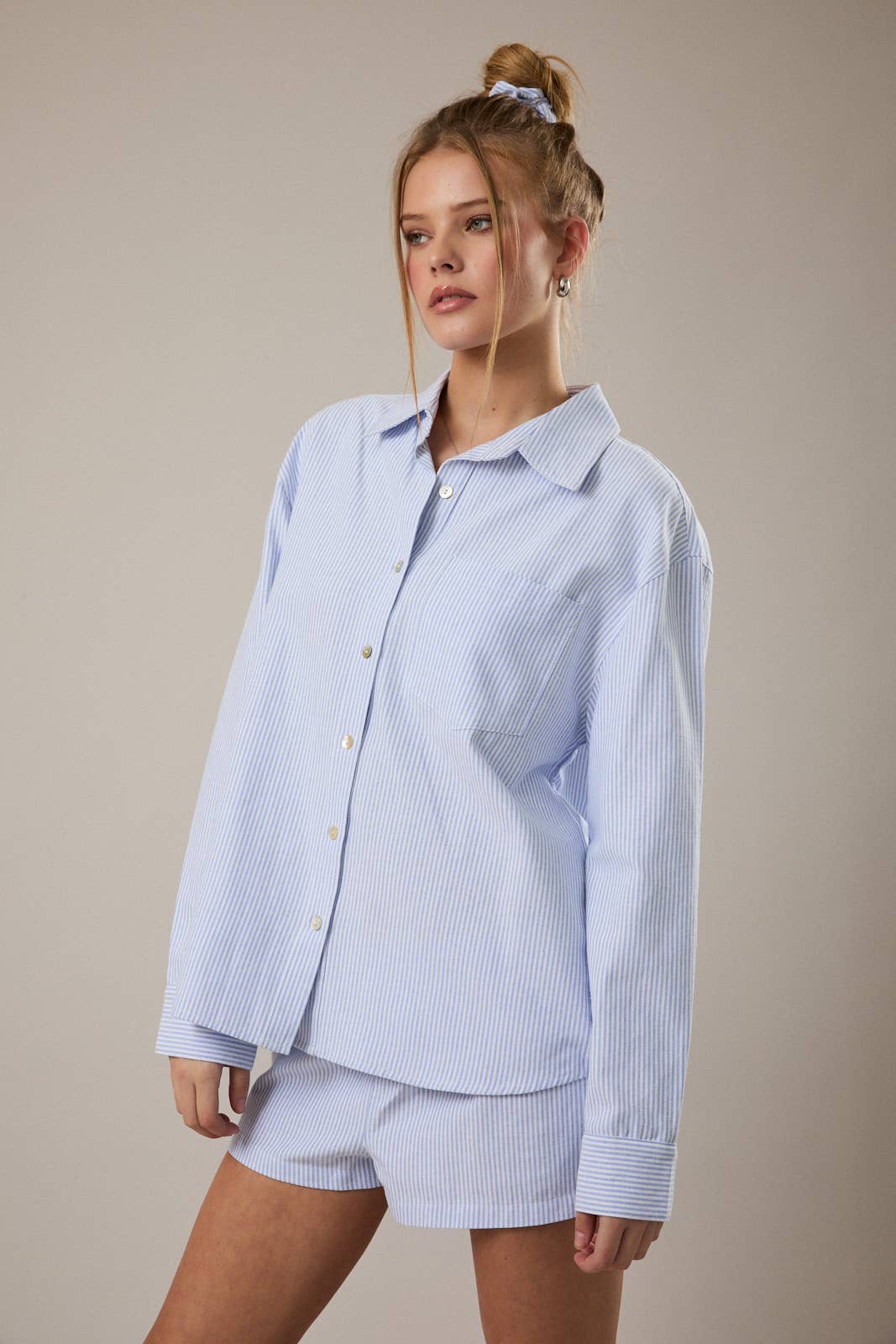 Blue Striped Button Down