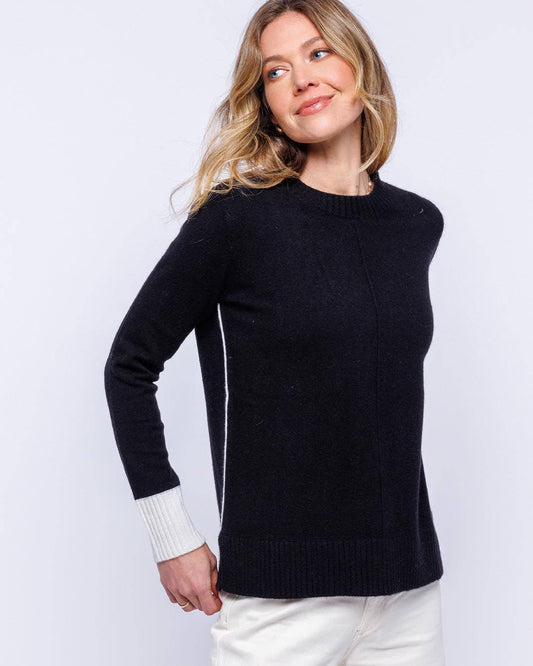 Black & White Cashmere Sweater
