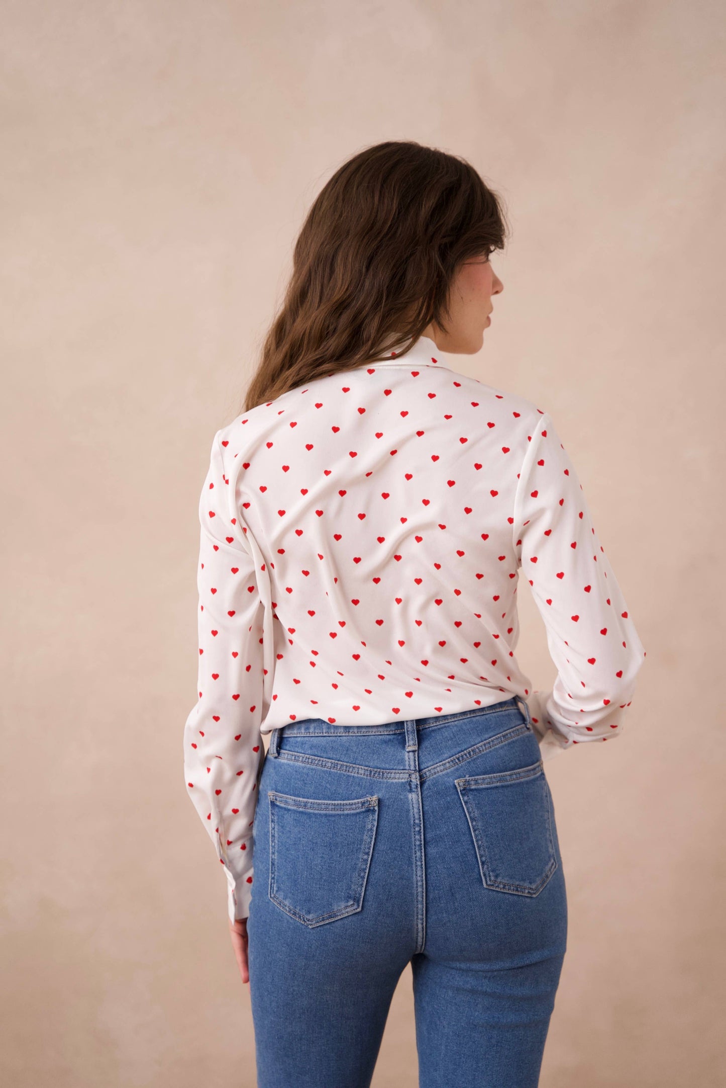 Red Hearts Blouse