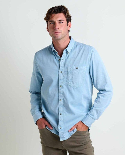 Mens Blue Twill Shirt