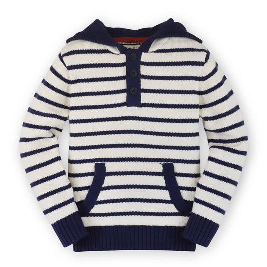 Kids Navy Hooded Pullover