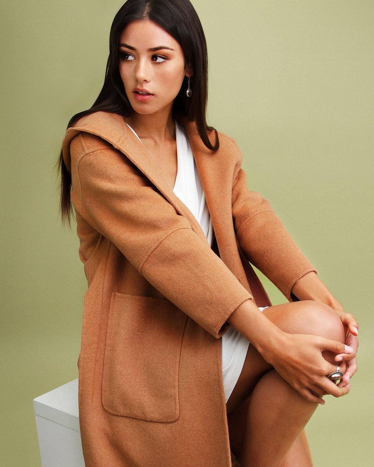 Australian Wool Coat - Camel