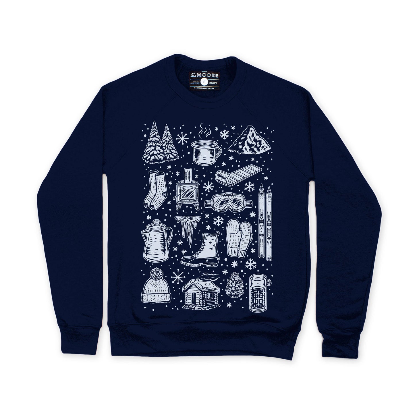 Ski Crewneck Sweatshirt - Navy