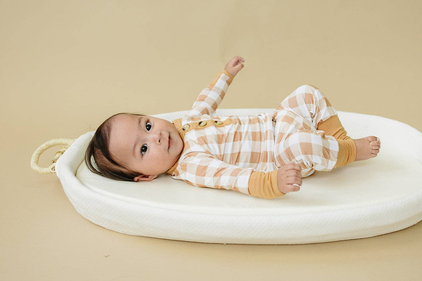 Kids Golden Gingham Pajamas