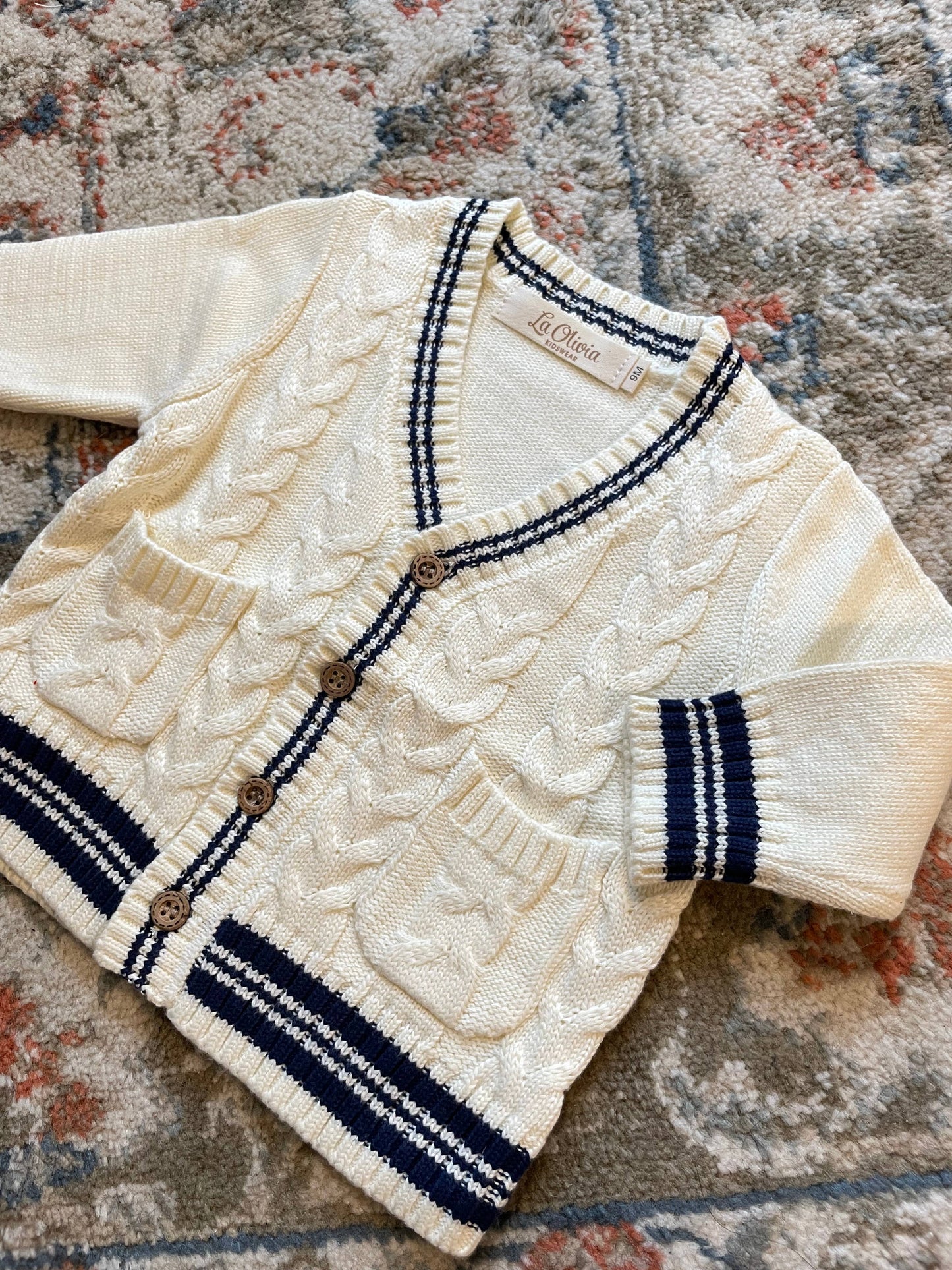 Kids Cream Cardigan