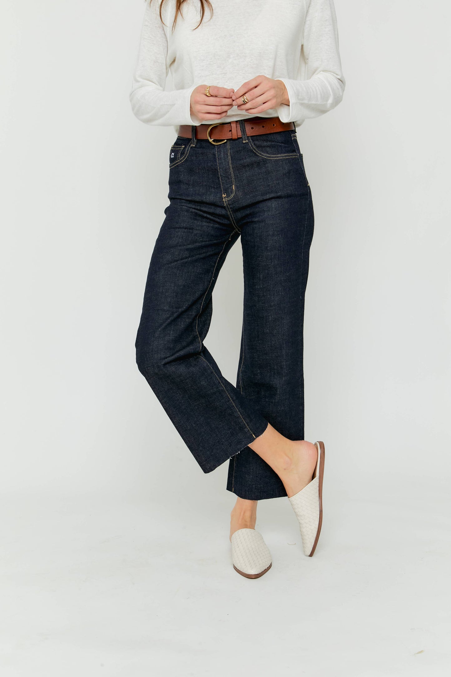 Dark Cropped Denim