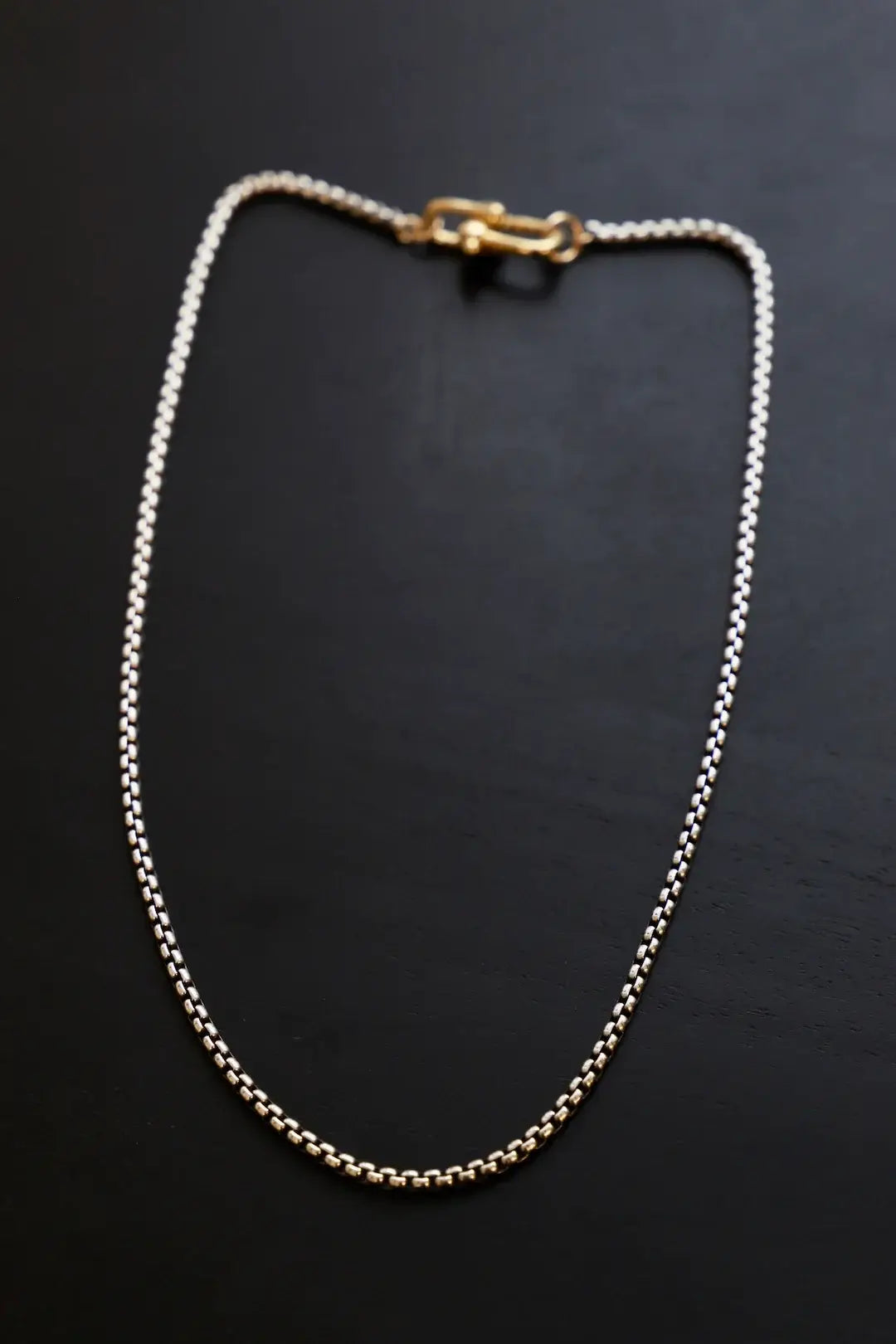Silver/Gold Box Chain Necklace