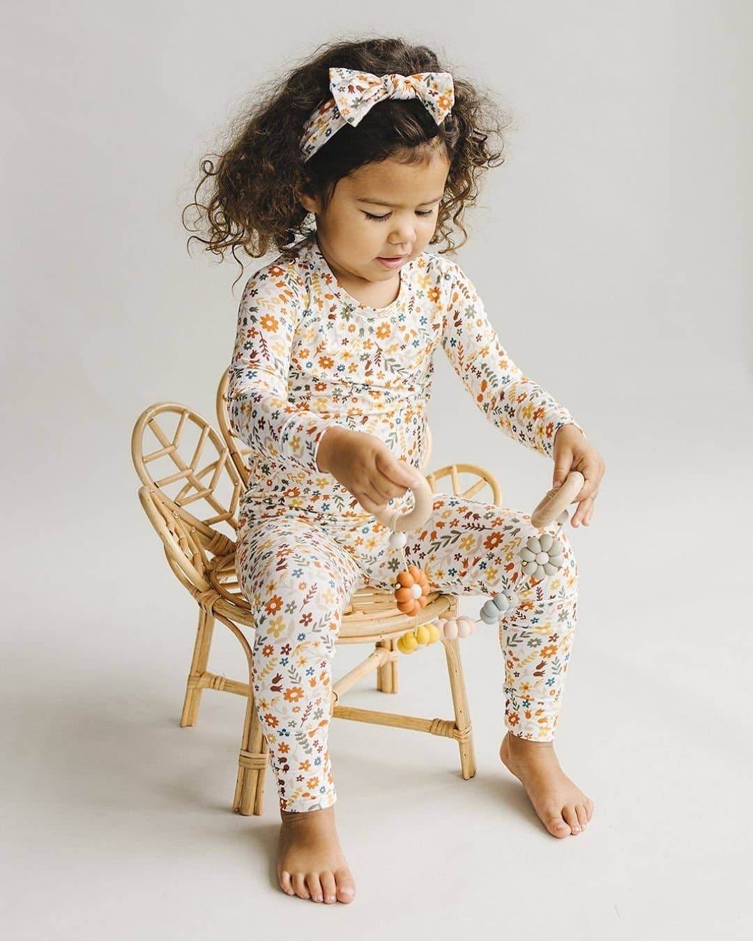 Kids Fall Flower Pajamas