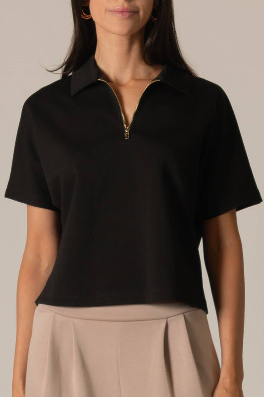 Black Modal Quarter Zip