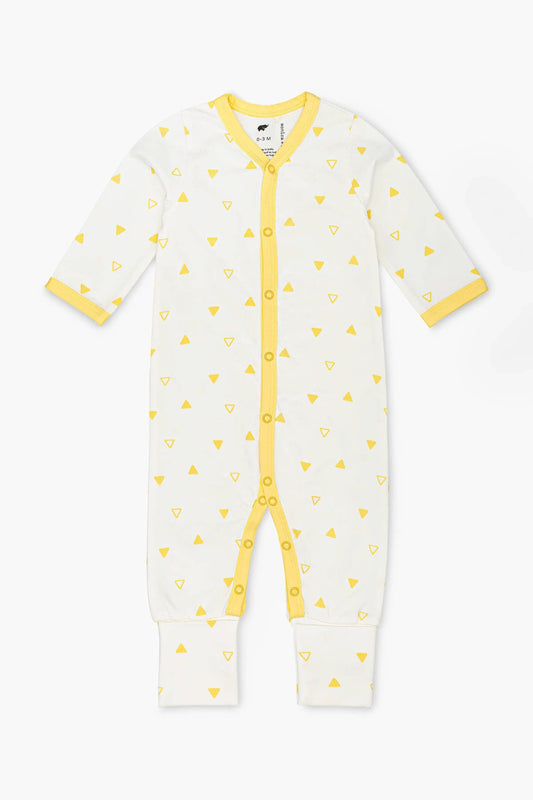 Yellow Triangles Onesie