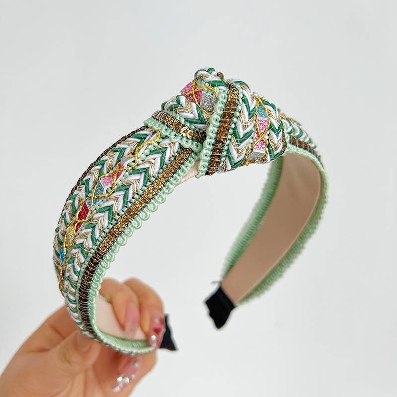 Boho Woven Knot Headband