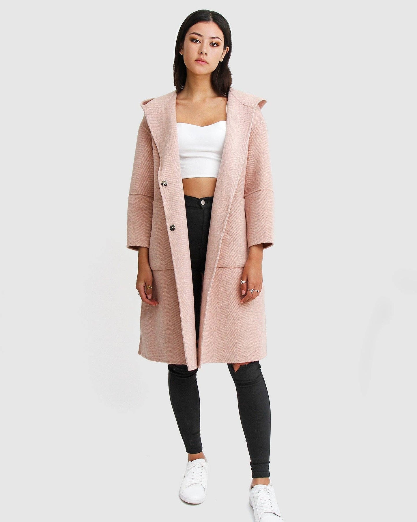 Australian Wool Coat - Pink