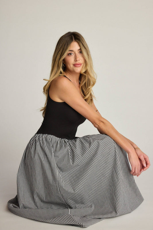 Black Gingham Dress
