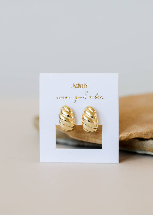 Swirl Gold Earrings