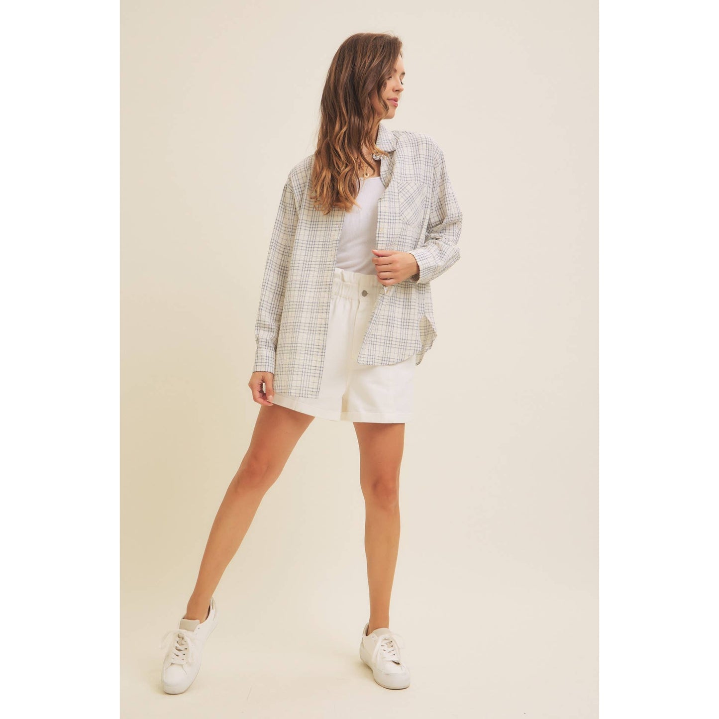 Blue Plaid Button Down