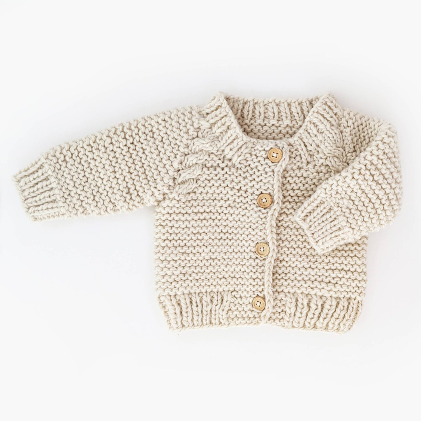 Kids Oat Cardigan Sweater