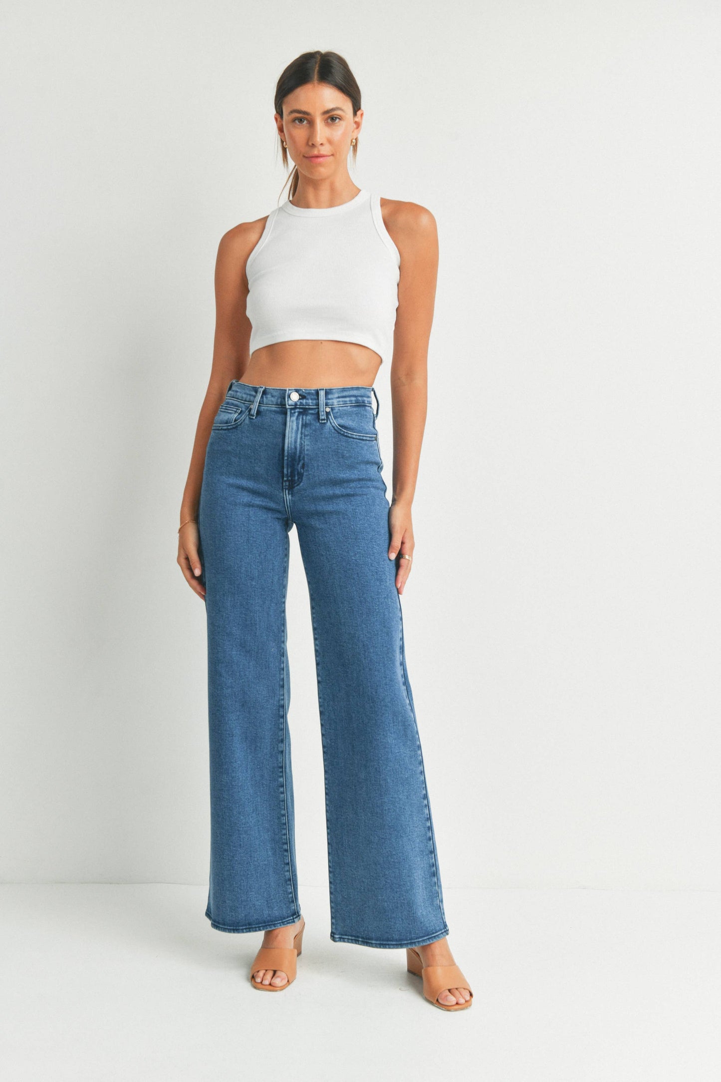 Palazzo Jean - Medium Denim