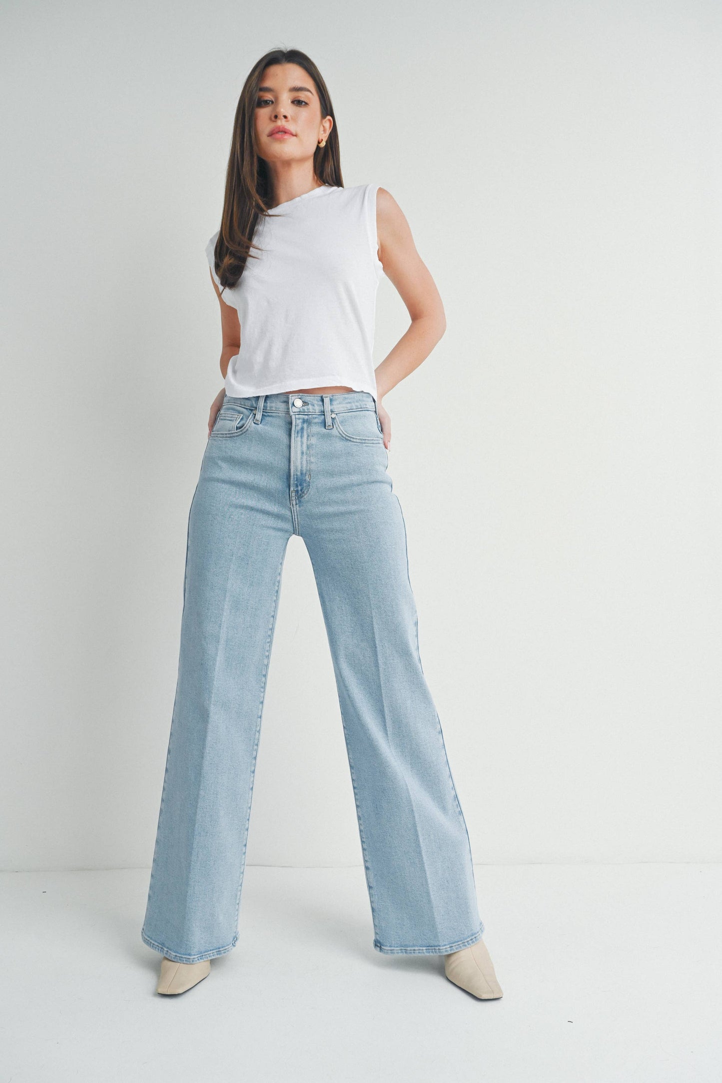 Palazzo Jean - Light Denim